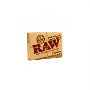 RAW | Perfecto Pre-Rolled Cone Tips | Box of 21 Tips