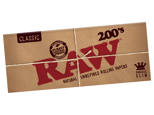 Raw |  King Size Slim 200s Classic -Box of 40