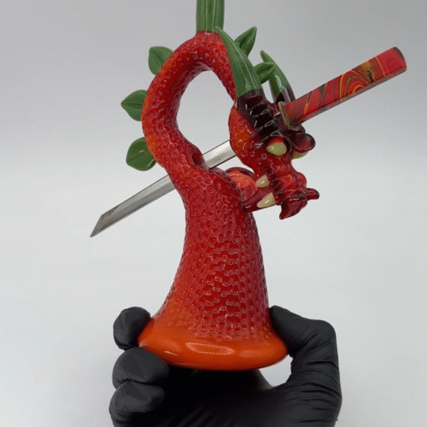 Tony Kazy Glass x Strawberry Glass | Strawberry Dragon