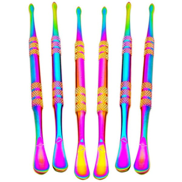 Rainbow Anodized Stainless Steel Dabber