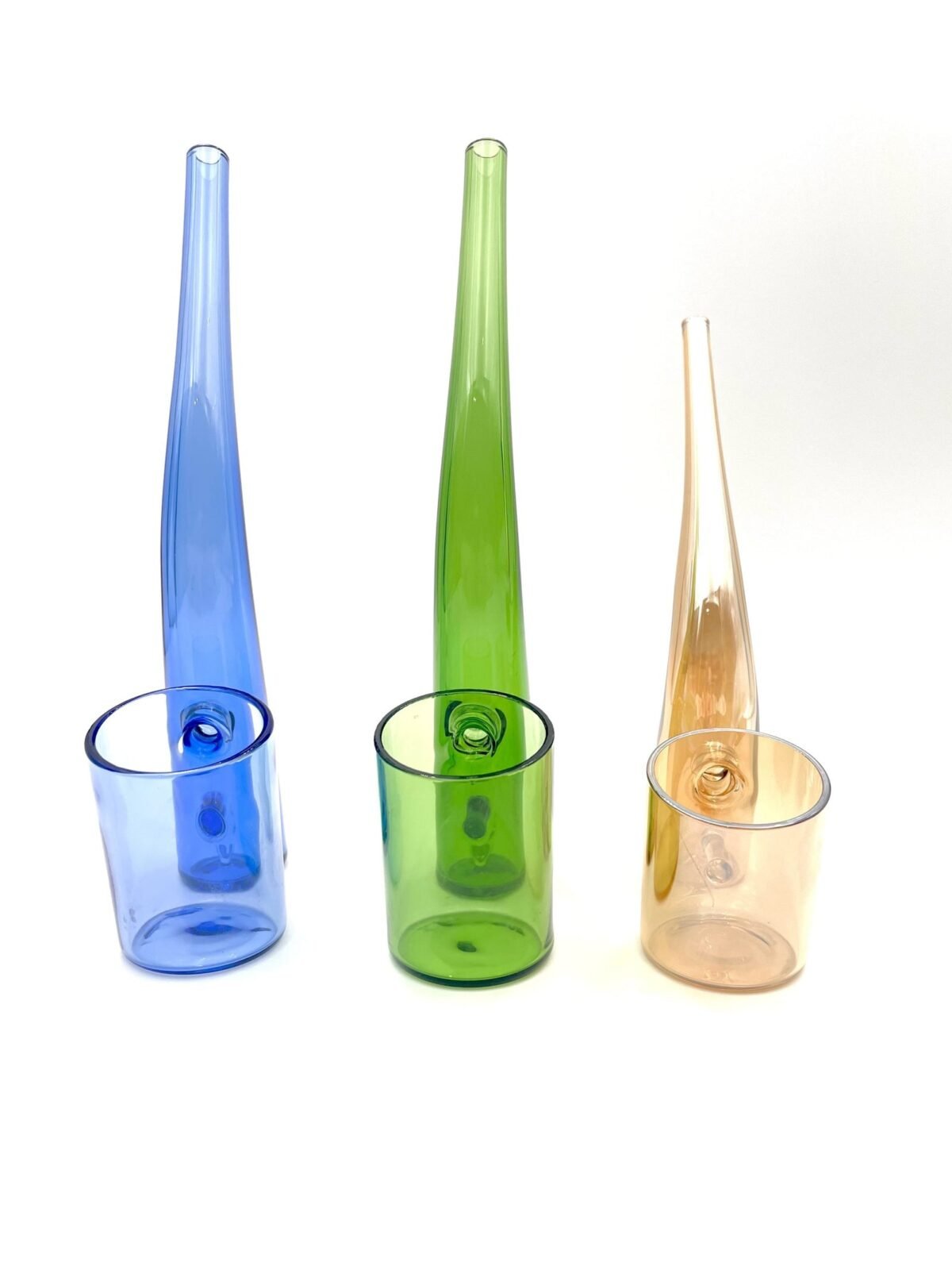 Puffco Proxy Colored Slitted Glass Bubbler